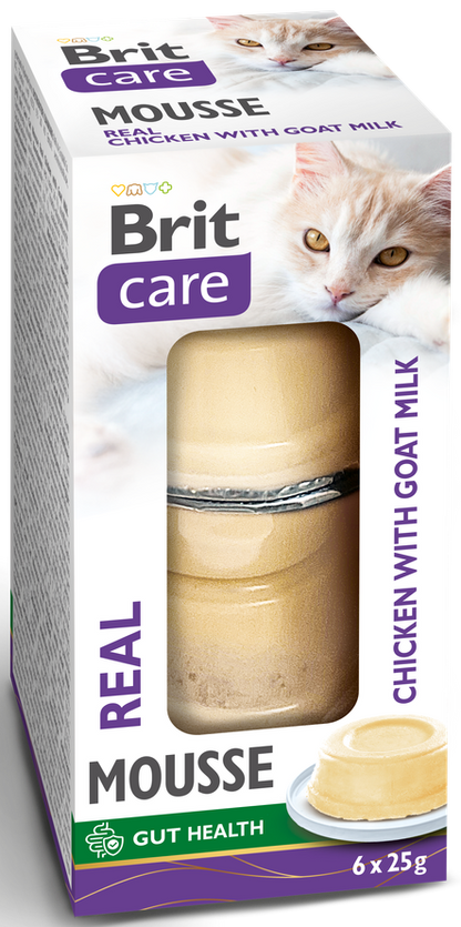Κονσέρβα για γατες BRIT Care® Kεσεδάκι Mousse (6x25gr)