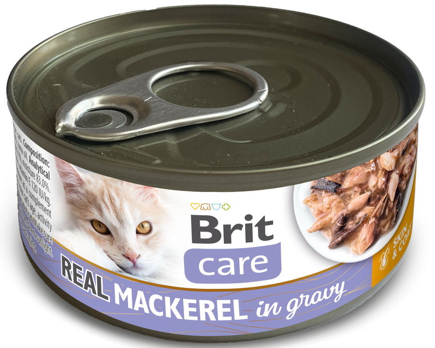 Κονσέρβα για γατες BRIT Gravy (80gr)(πολλές γεύσεις)