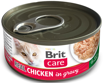 Κονσέρβα για γατες BRIT Gravy (80gr)(πολλές γεύσεις)