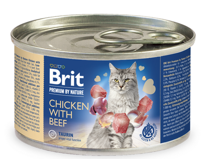 Κονσέρβα για γάτες BRIT PREMIUM (200gr)