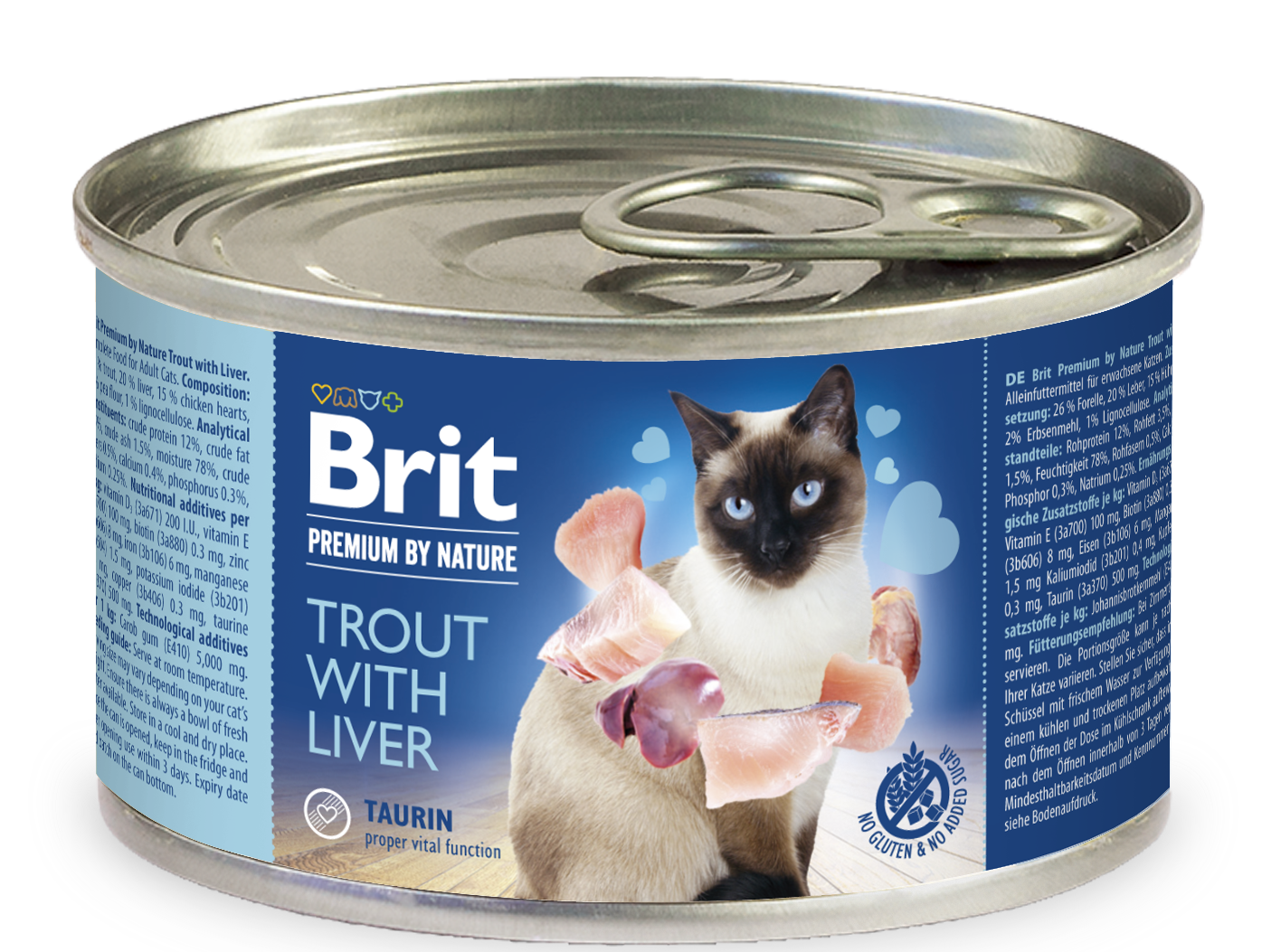 Κονσέρβα για γάτες BRIT PREMIUM (200gr)