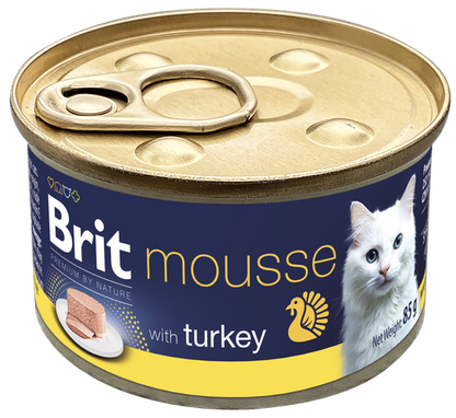 Κονσέρβα για γατες BRIT Premium by Nature Mousse (85gr) (πολλέσ γεύσεις)