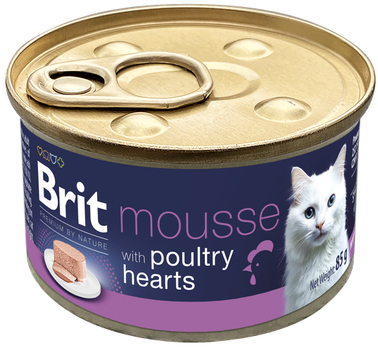 Κονσέρβα για γατες BRIT Premium by Nature Mousse (85gr) (πολλέσ γεύσεις)