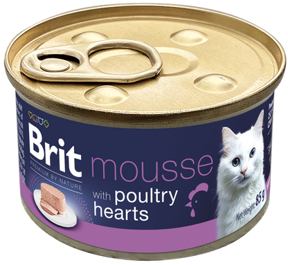 Κονσέρβα για γατες BRIT Premium by Nature Mousse (85gr) (πολλέσ γεύσεις)