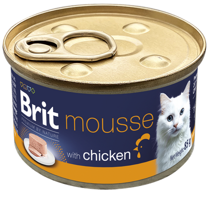 Κονσέρβα για γατες BRIT Premium by Nature Mousse (85gr) (πολλέσ γεύσεις)