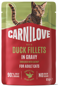 Κονσέρβα για γάτες φακελάκι CARNILOVE Pate in Gravy (85gr) Πολλές γεύσεις