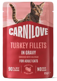 Κονσέρβα για γάτες φακελάκι CARNILOVE Pate in Gravy (85gr) Πολλές γεύσεις