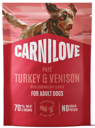 Κονσέρβα για σκύλους φακελάκι CARNILOVE Pate (300gr) Πολλές γεύσεις
