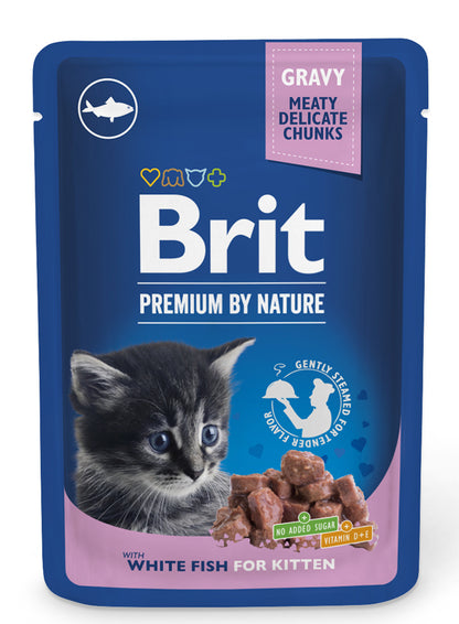 Κονσέρβα-Φακελάκι για γατάκια BRIT PREMIUM POUCHES (100gr)