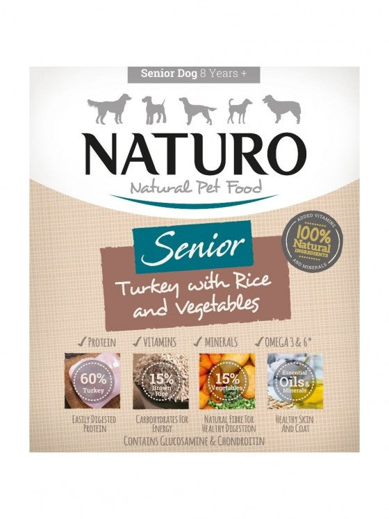 Πλήρες γεύμα σκύλου NATURO (400gr)(πολλές γεύσεις)