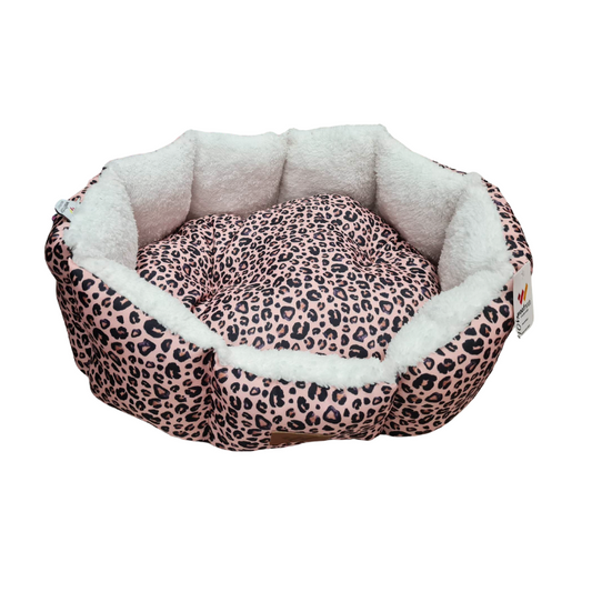 Kρεβάτι σκύλου-γάτας Pink Leopard