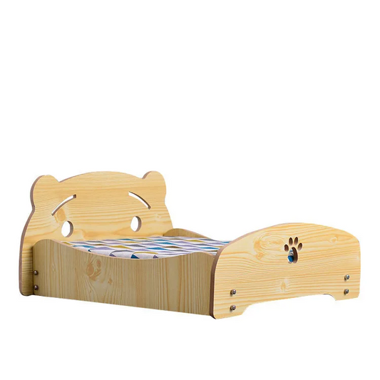Ξύλινο κρεβάτι σκύλου-γάτας Bear