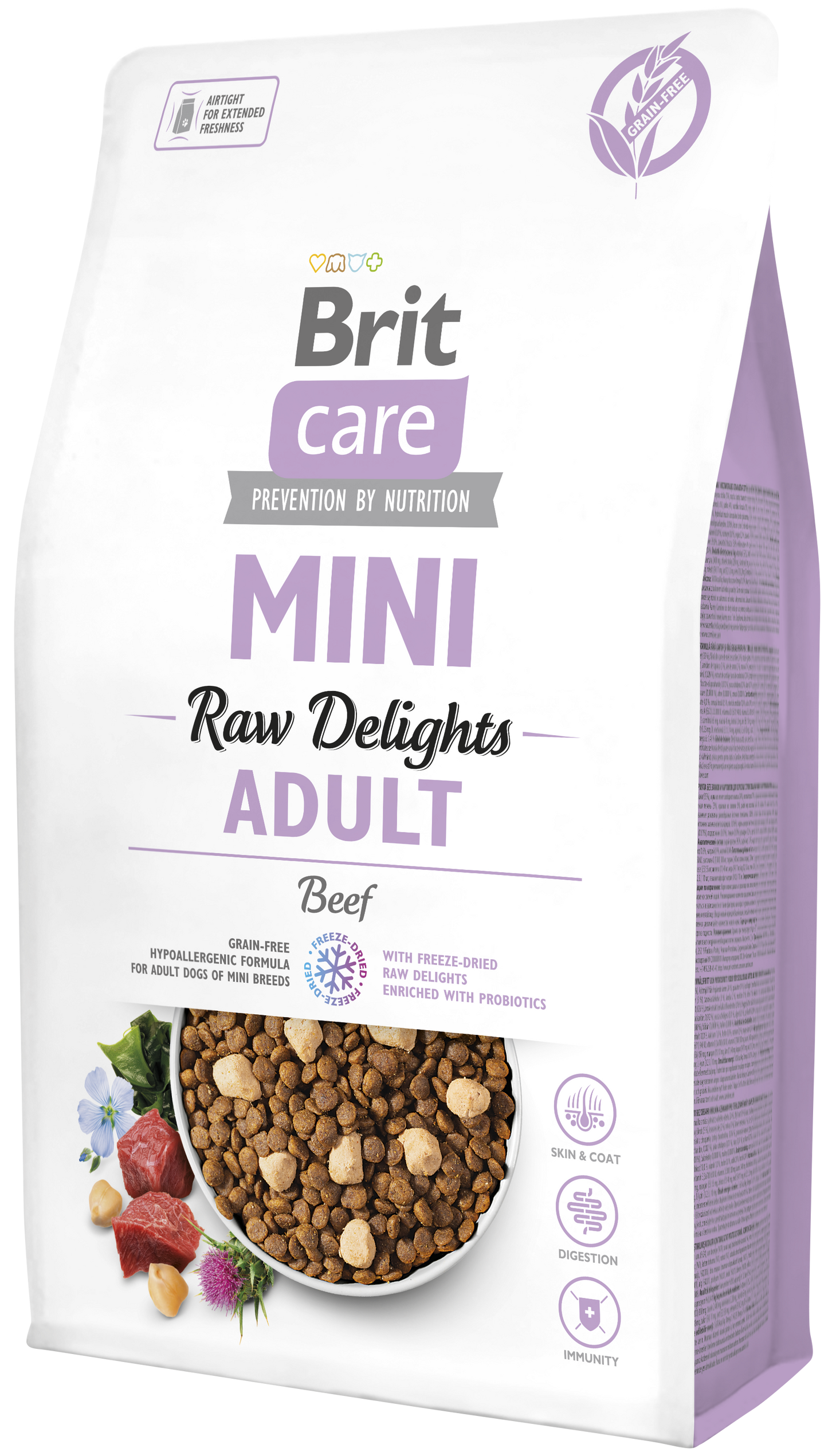 Ξηρά τροφή σκύλου Brit Care Mini® Raw Delights Βοδινό (2kg)