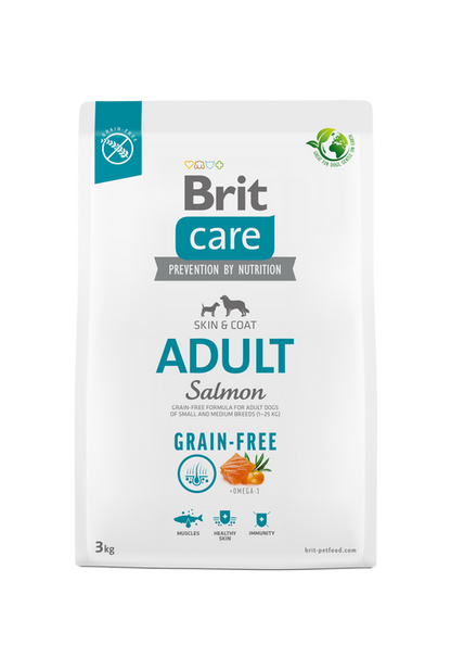 Ξηρά τροφή σκύλου Brit Care Adult Grain Free Σολομός