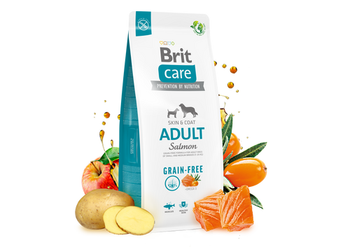 Ξηρά τροφή σκύλου Brit Care Adult Grain Free Σολομός