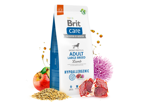 Ξηρά τροφή σκύλου Brit Care Hypoallergenic® Adult Dog Large Αρνί