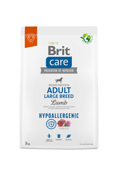 Ξηρά τροφή σκύλου Brit Care Hypoallergenic® Adult Dog Large Αρνί