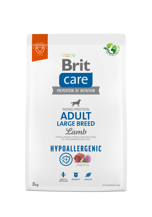 Ξηρά τροφή σκύλου Brit Care Hypoallergenic® Adult Dog Large Αρνί