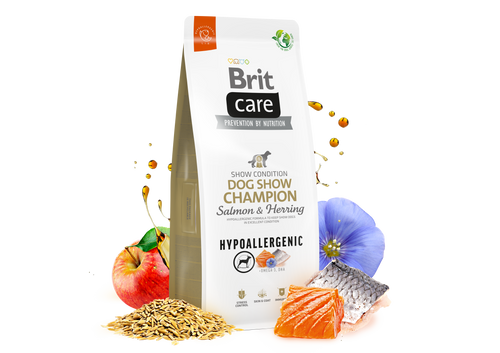 Ξηρά τροφή σκύλου Brit Care Hypoallergenic® Dog Show Champion Σολομός-Ρέγγα