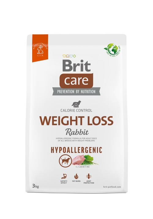 Ξηρά τροφή σκύλου Brit Care Hypoallergenic® WEIGHT LOSS Κουνέλι