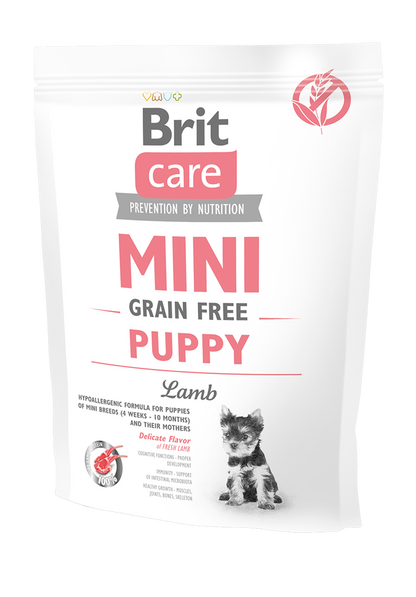 Ξηρά τροφή σκύλου Brit Care Mini® Grain Free Puppy Αρνί