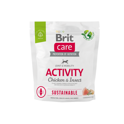 Ξηρά τροφή σκύλου Brit Care Sustainable Activity Κοτόπουλο & Έντομα