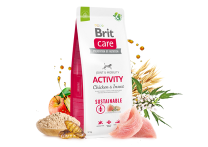 Ξηρά τροφή σκύλου Brit Care Sustainable Activity Κοτόπουλο & Έντομα