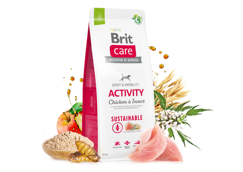 Ξηρά τροφή σκύλου Brit Care Sustainable Activity Κοτόπουλο & Έντομα