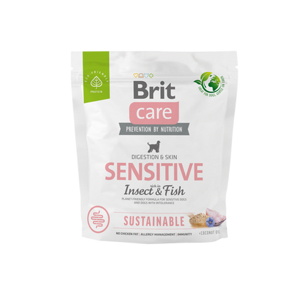 Ξηρά τροφή σκύλου Brit Care Sustainable Sensitive Ψάρι & Έντομα
