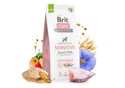 Ξηρά τροφή σκύλου Brit Care Sustainable Sensitive Ψάρι & Έντομα
