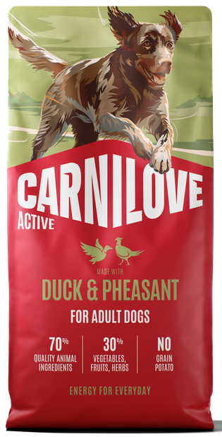 Ξηρά τροφή σκύλου Carnilove® Active Adult Πάπια-Φασιανός Grainfree & Potatofree