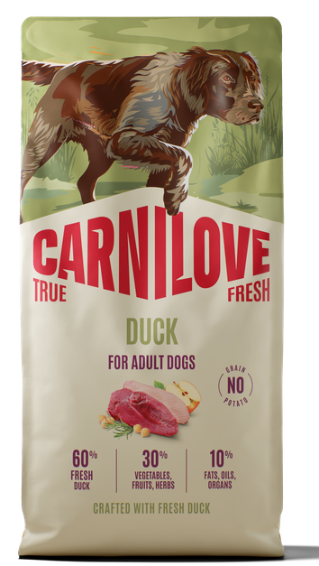 Ξηρά τροφή σκύλου Carnilove® TRUE FRESH Adult Πάπια GRAINFREE & POTATOFREE