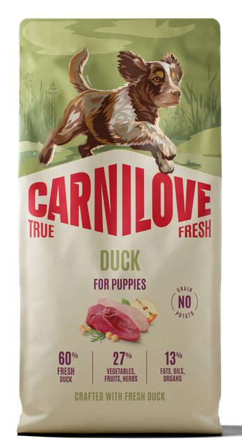 Ξηρά τροφή σκύλου Carnilove® True Fresh Puppy Πάπια Grainfree & Potatofree