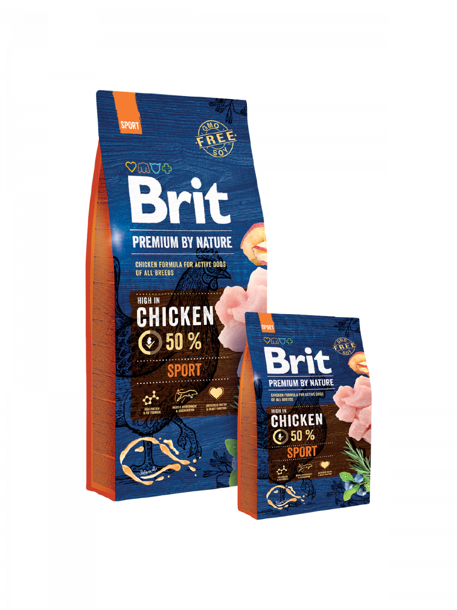 Ξηρά τροφή σκύλου Brit Premium By Nature® Adult Sport Κοτόπουλο