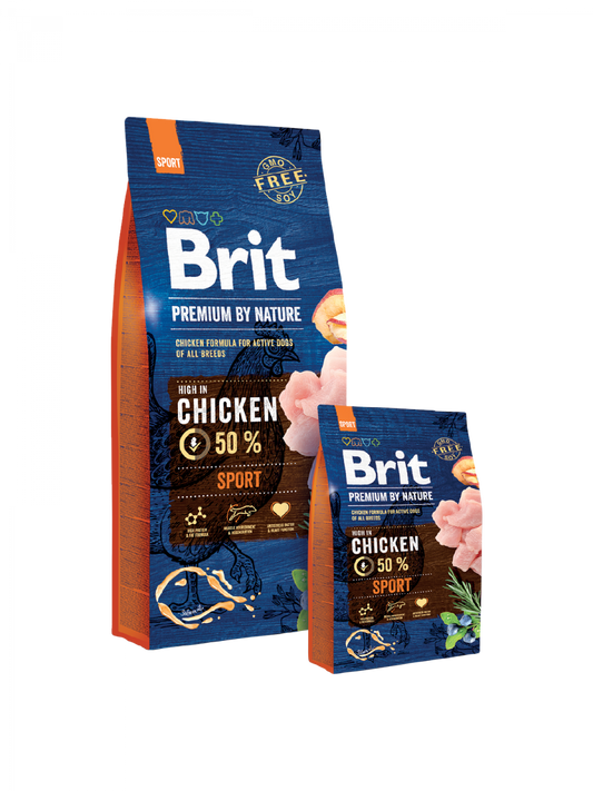 Ξηρά τροφή σκύλου Brit Premium By Nature® Adult Sport Κοτόπουλο