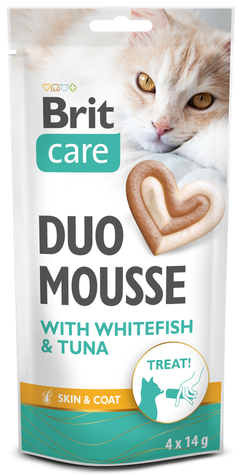 Λιχουδιά γάτας Brit Care DUO Mousse (4x14gr)