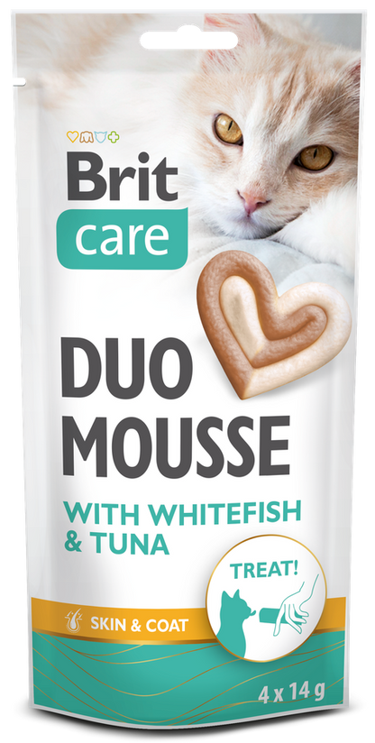 Λιχουδιά γάτας Brit Care DUO Mousse (4x14gr)