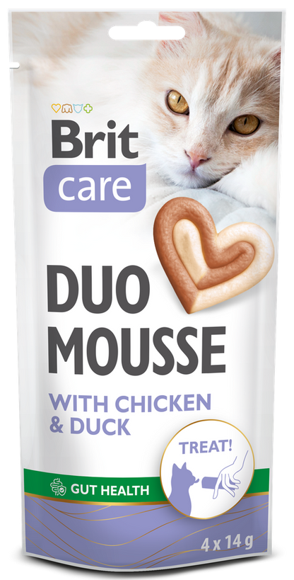 Λιχουδιά γάτας Brit Care DUO Mousse (4x14gr)