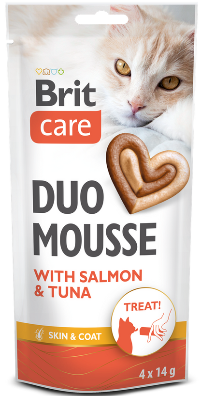 Λιχουδιά γάτας Brit Care DUO Mousse (4x14gr)