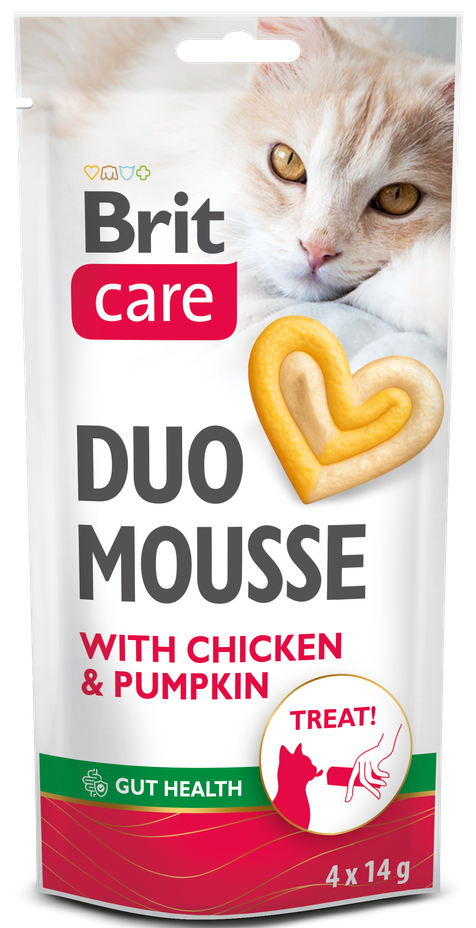 Λιχουδιά γάτας Brit Care DUO Mousse (4x14gr)