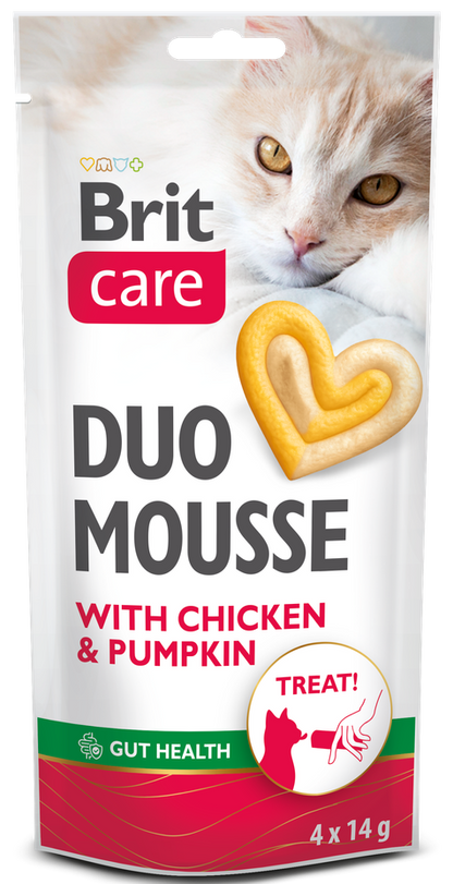 Λιχουδιά γάτας Brit Care DUO Mousse (4x14gr)