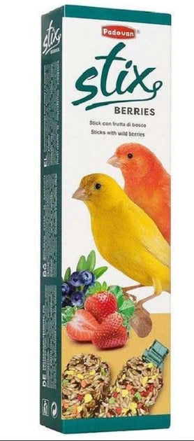 Λιχουδιά στικς για καναρίνια PADOVAN STIX BERRIES (2τεμ)