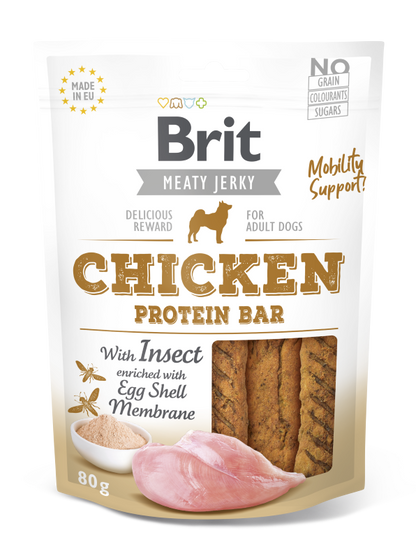 Λιχουδιά σκύλου Brit Care Jerky Snacks (80gr) (πολλές γέυσεις)