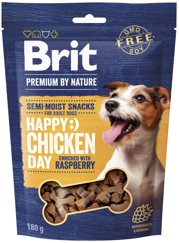 Λιχουδιά σκύλου Brit Premium by Nature Happy Day (180gr)