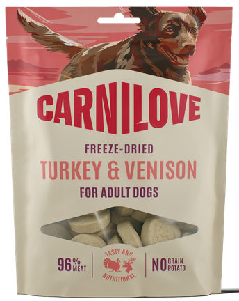 Λιχουδιά σκύλου Carnilove Freeze Dried (60gr)
