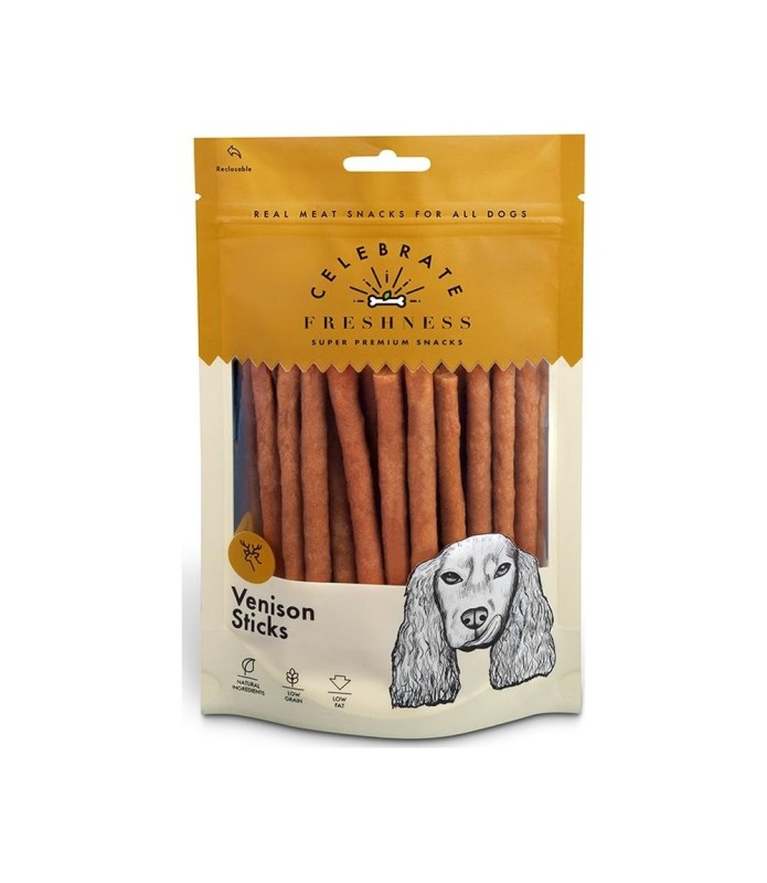 Λιχουδιά σκύλου Celebrate Freshness Venison  Sticks (100gr)