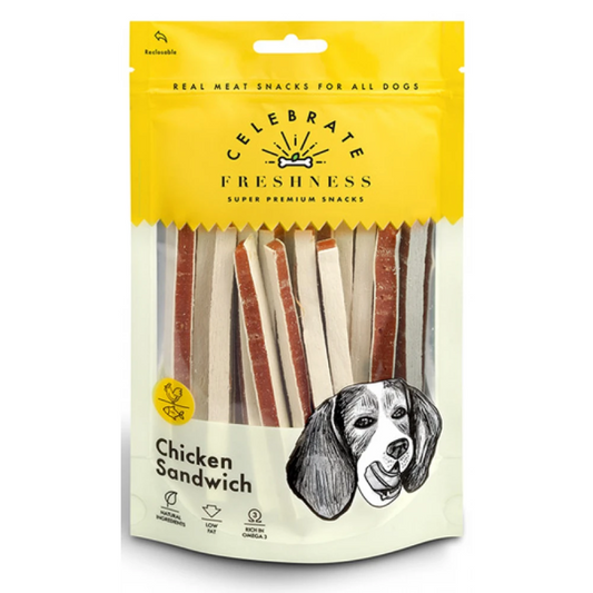 Λιχουδιά σκύλου Celebrate Freshness Chicken Sandwich (100gr)