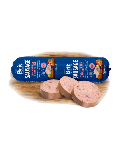 Λιχουδιά σκύλου Σαλάμι BRIT PREMIUM (800gr)