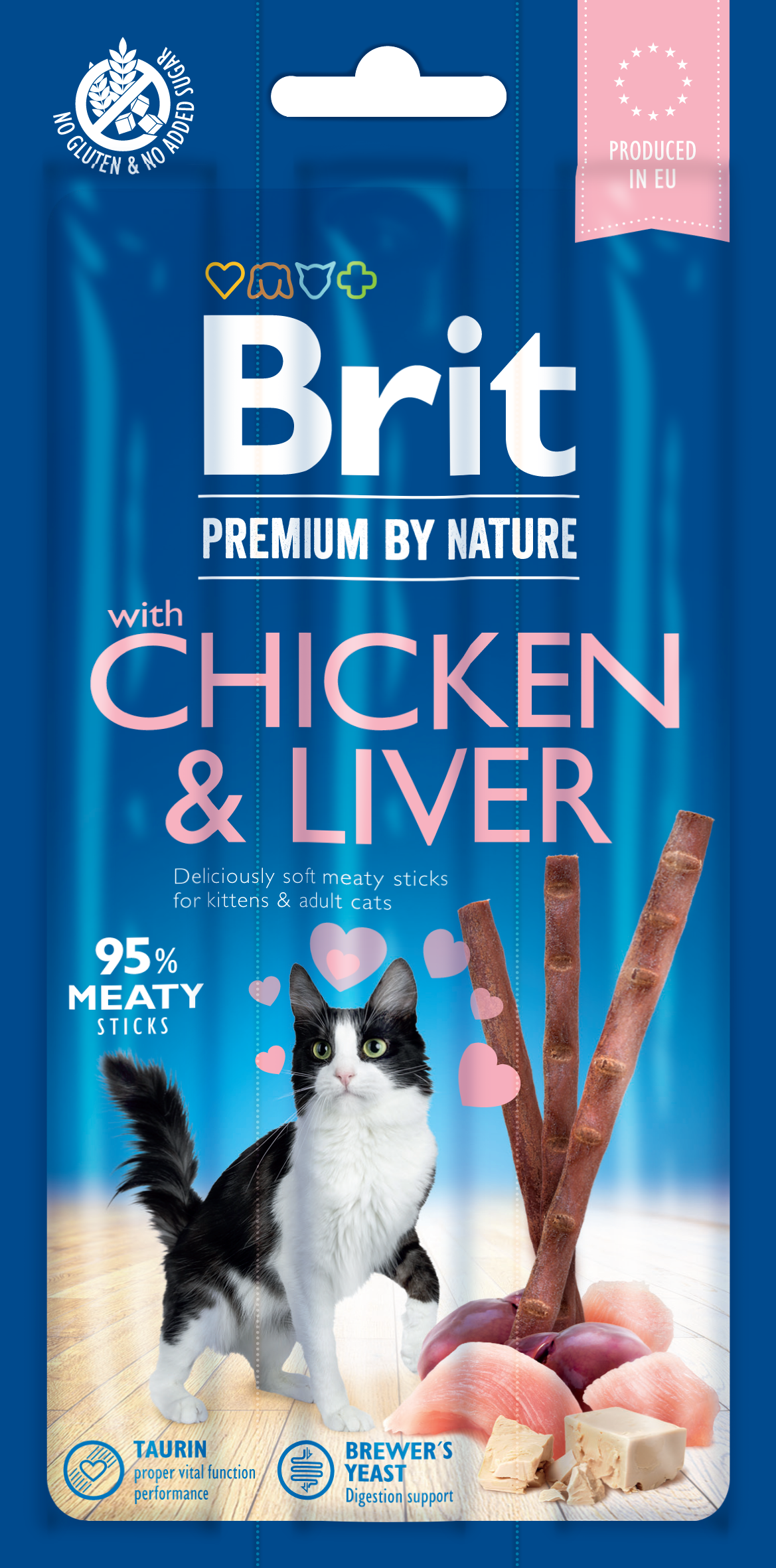 Λιχουδιά γάτας Brit Premium by Nature Sticks (3τμχ)