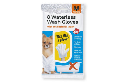 Μαντηλάκι-Γάντι για στεγνό καθάρισμα σκύλου γάτας Waterless (8τεμ)